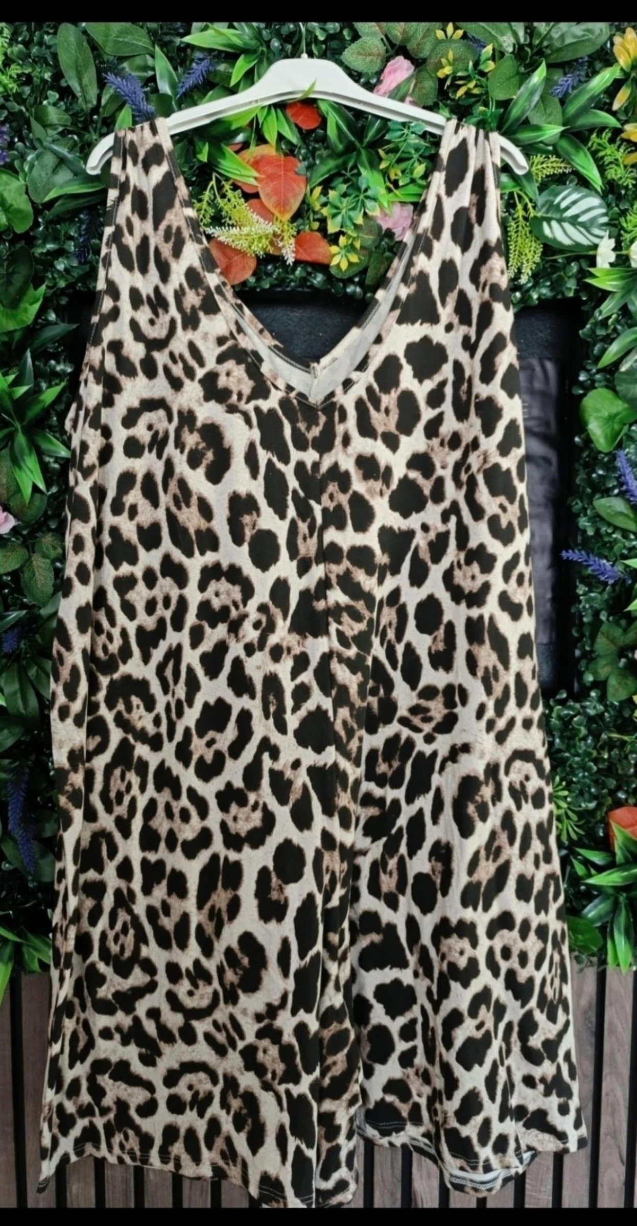 Combishort icônico com estampa de leopardo e inscrição rosa tamanho único 44 46 48 50 – photo 2